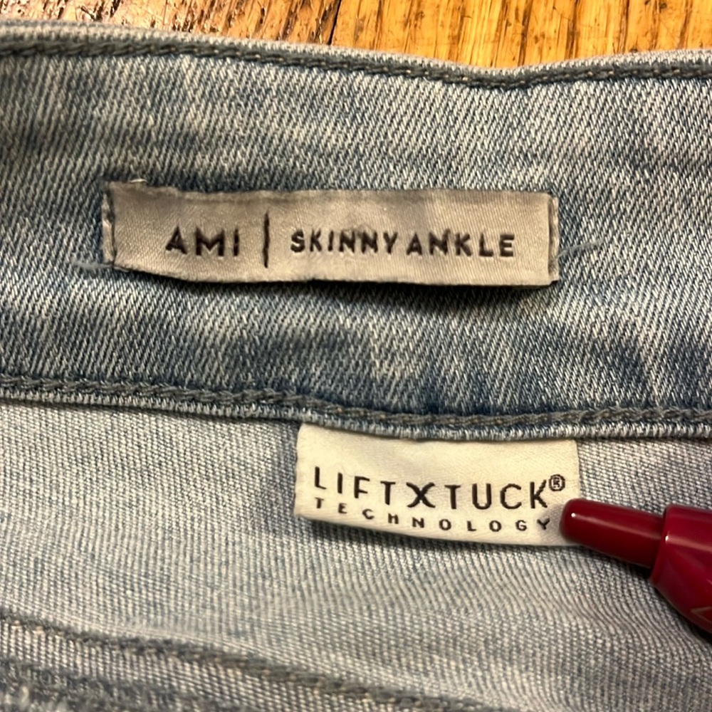 NYDJ Ami Skinny Ankle jeans embroidered light wash stretch 12 whimsy - Picture 8 of 15